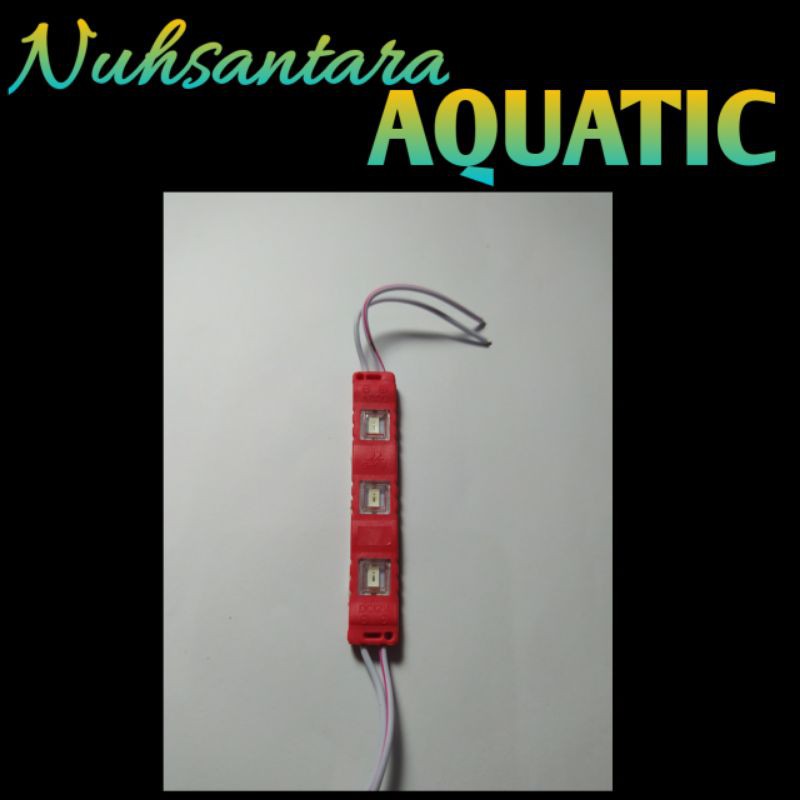 LAMPU LED MODUL STRIP 3 MATA SMD 5630 5730 12 VOLT WATERPROOF COCOK UNTUK NEON BOX AQUARIUM MOTOR