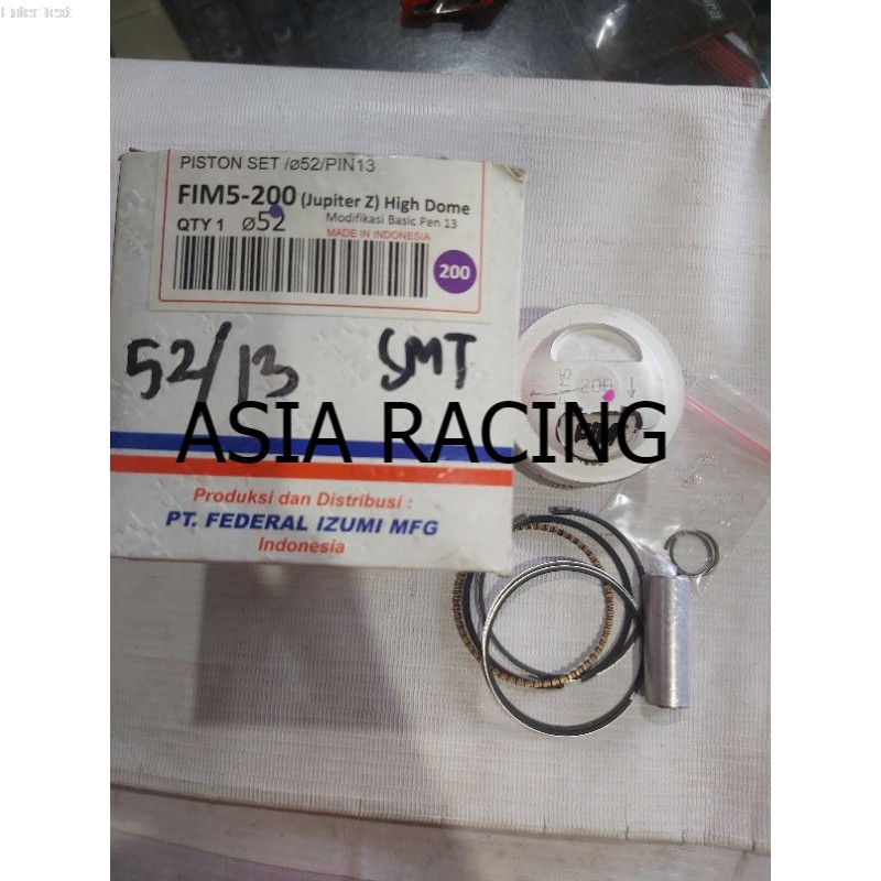 piston fim 52 pen pin 13 mm plus ring seher