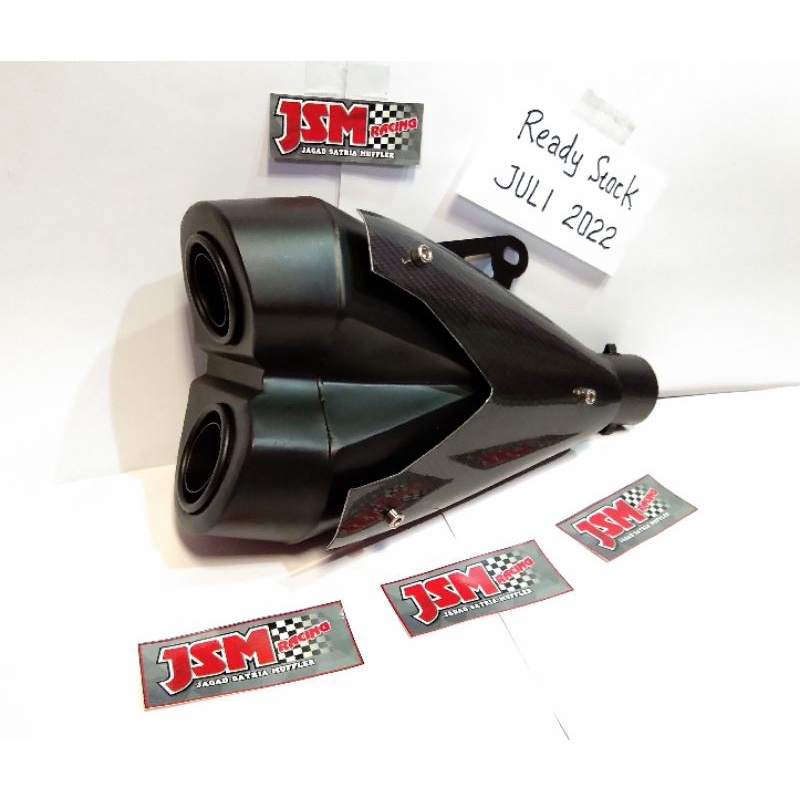 Silencer knalpot custom z1000 black doff