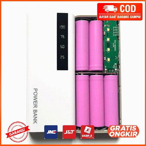 Power Bank Case 5 slot 18650 2 Port