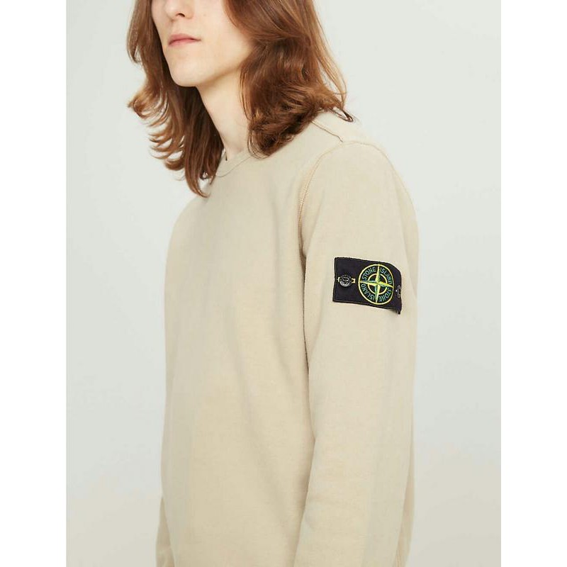 CREWNECK STONE ISLAND KREM KEREN PREMIUM KONVEKSI BANDUNG