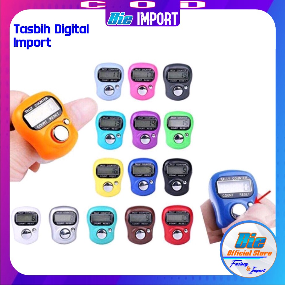 Tasbih Digital Mini LCD Impor Best Seller