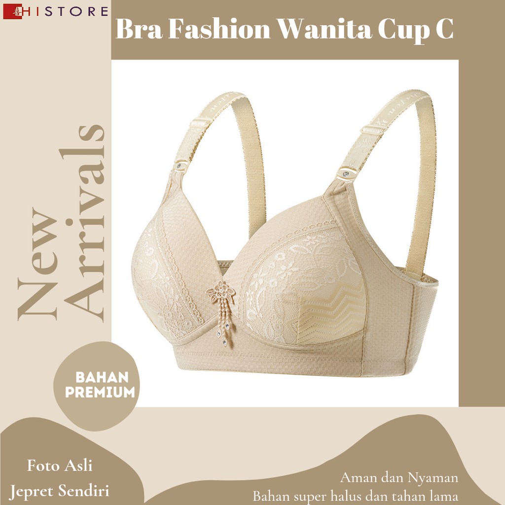 [HI] Bra BH JUMBO CUP C Fashion Wanita Bra wanita Premium Busa Tipis Tanpa Kawat Sangat Nyaman 0879