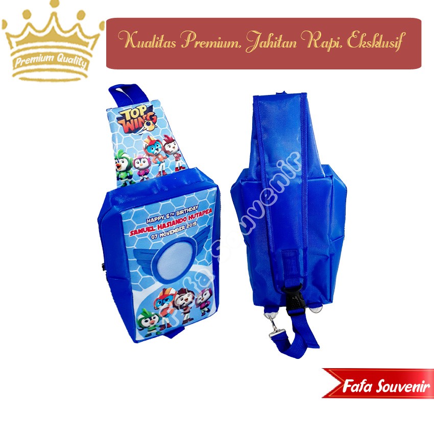 

Tas Souvenir Ultah Cross Body Ransel slempang Anak Top Wings