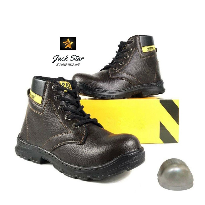 Sepatu Safety Boots Pria Ujung Besi Sepatu Safety Pria Work Safety Boots