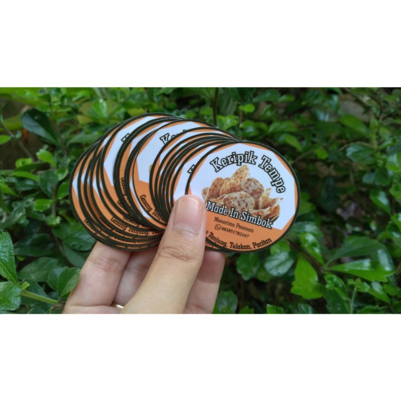 

(1 Pcs) Sticker Vynil Cutting Label Produk 5x5cm
