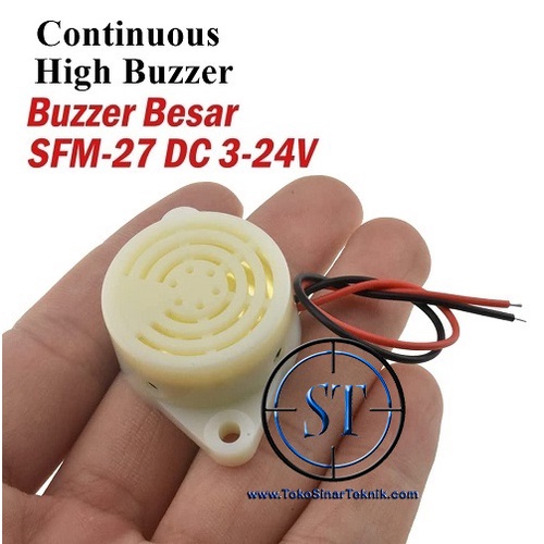 Buzzer Aktif SFM 27 Continuous Alarm DC3-24V High Decibel Sound Ringer Buzer Speaker Active SFM-27