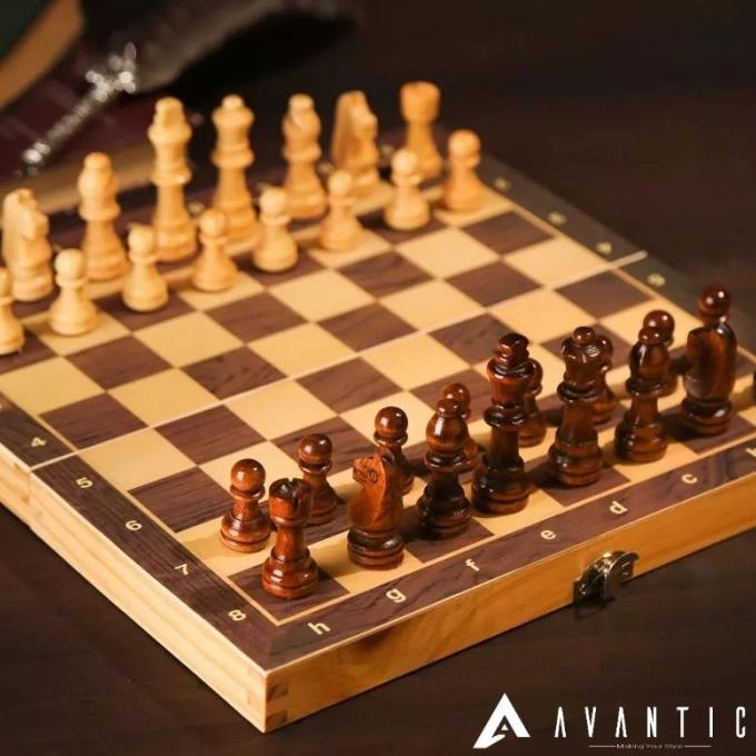 PAPAN CATUR KAYU INTERNASIONAL HIGH QUALITY PREMIUM CHESS