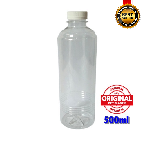 500ml BOTOL ALMOND pet paklastik botol bening botol juice minuman