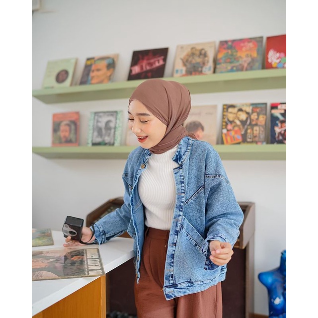 FUKUMI JAKET JEANS OVERSIZE JAKET JEANS PREMIUM KOREAN STYLE