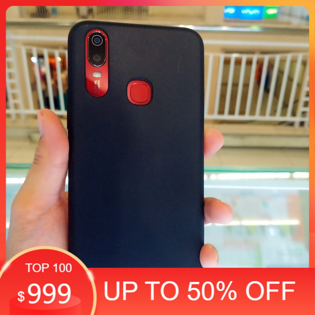 Softcase Slim Black Matte Case Vivo Y12i Case Silikon Hitam Polos Laris