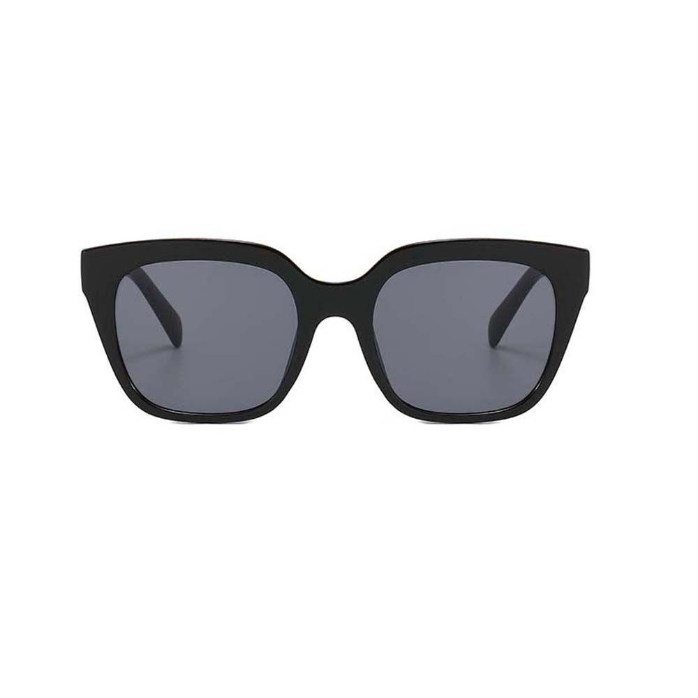 Mxbeauty Kacamata Hitam Persegi Kepribadian Punk Hip Pop Anti UV Bingkai Besar UV400 Klasik Gaya Korea Sunglasses