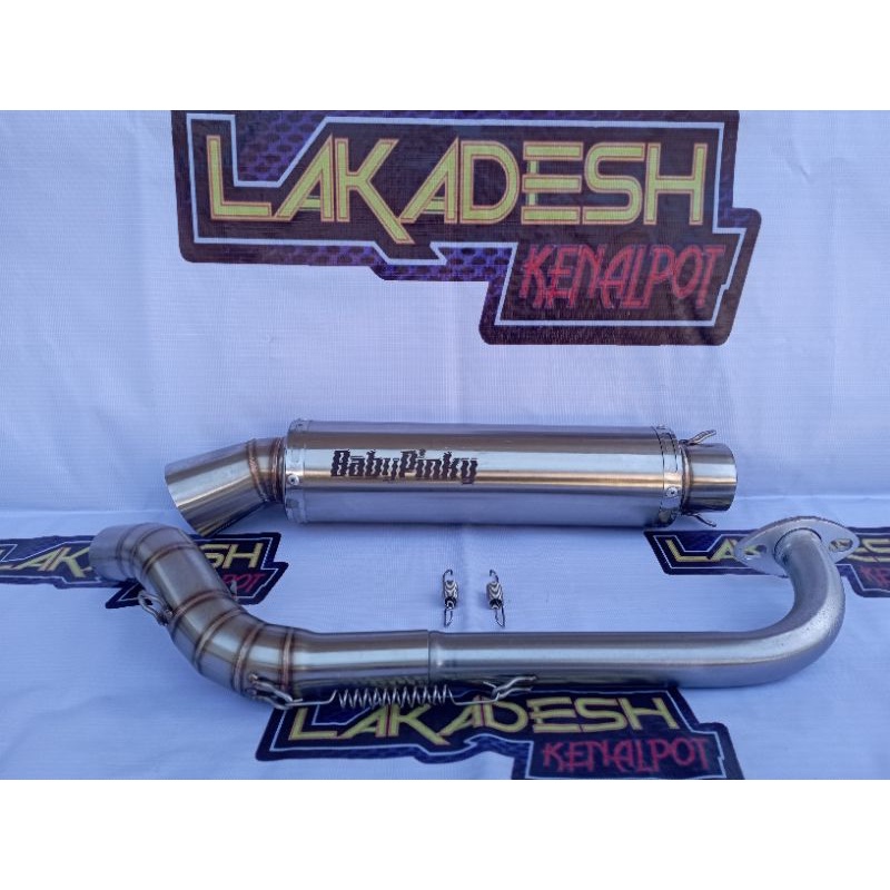 KNALPOT CORONG POLOS/LASER NAMA (INLET 38/50) BEAT MIO VARIO AEROX SCOOPY NMAX PCX LEXI ADV GENIO FREEGO XRIDE DLL