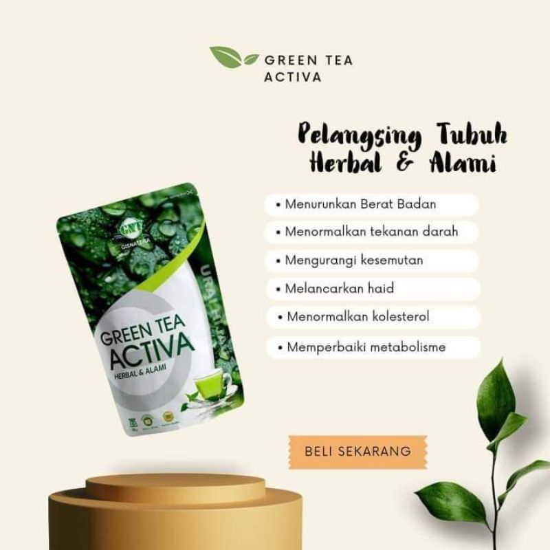 

PELUNTUR LEMAK GREEN TEA ACTIVA || 5 pcs CELUP