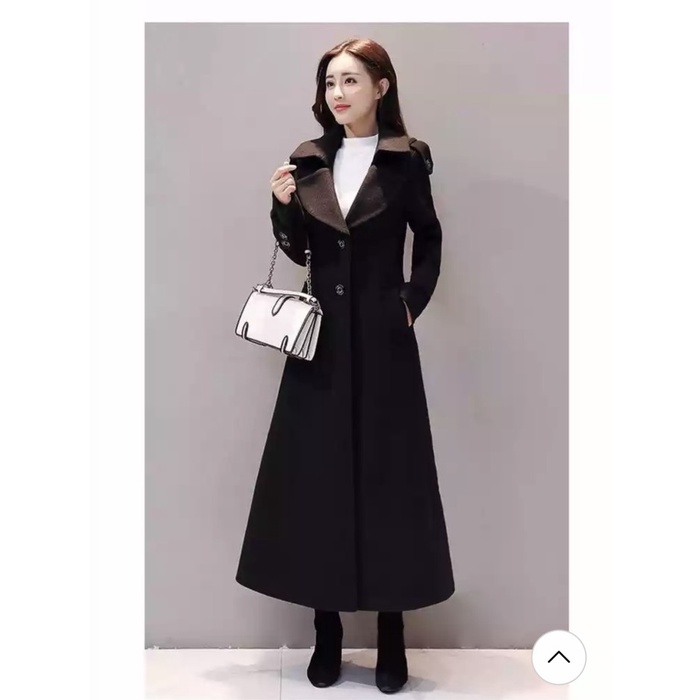 Coat Winter Korea Wanita Panjang Tebal untuk Musim Dingin