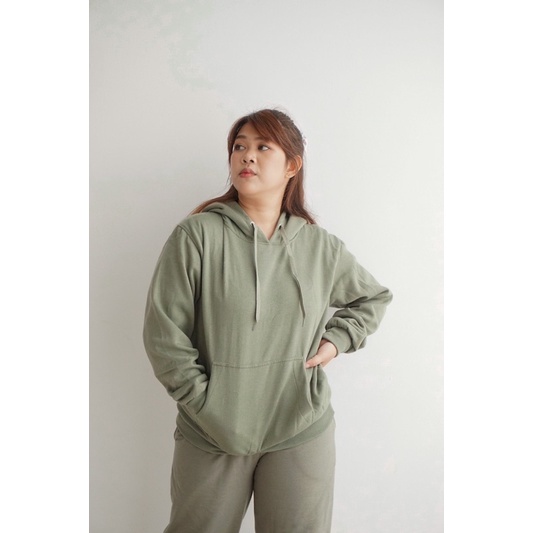 Hoodie Jumper Green Olive