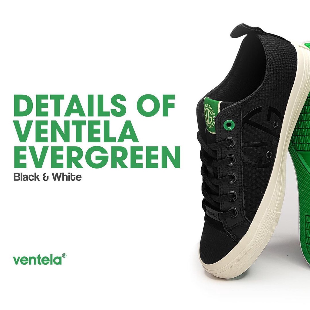 VENTELA SHOES - Evergreen High Black [SIAP KIRIM]