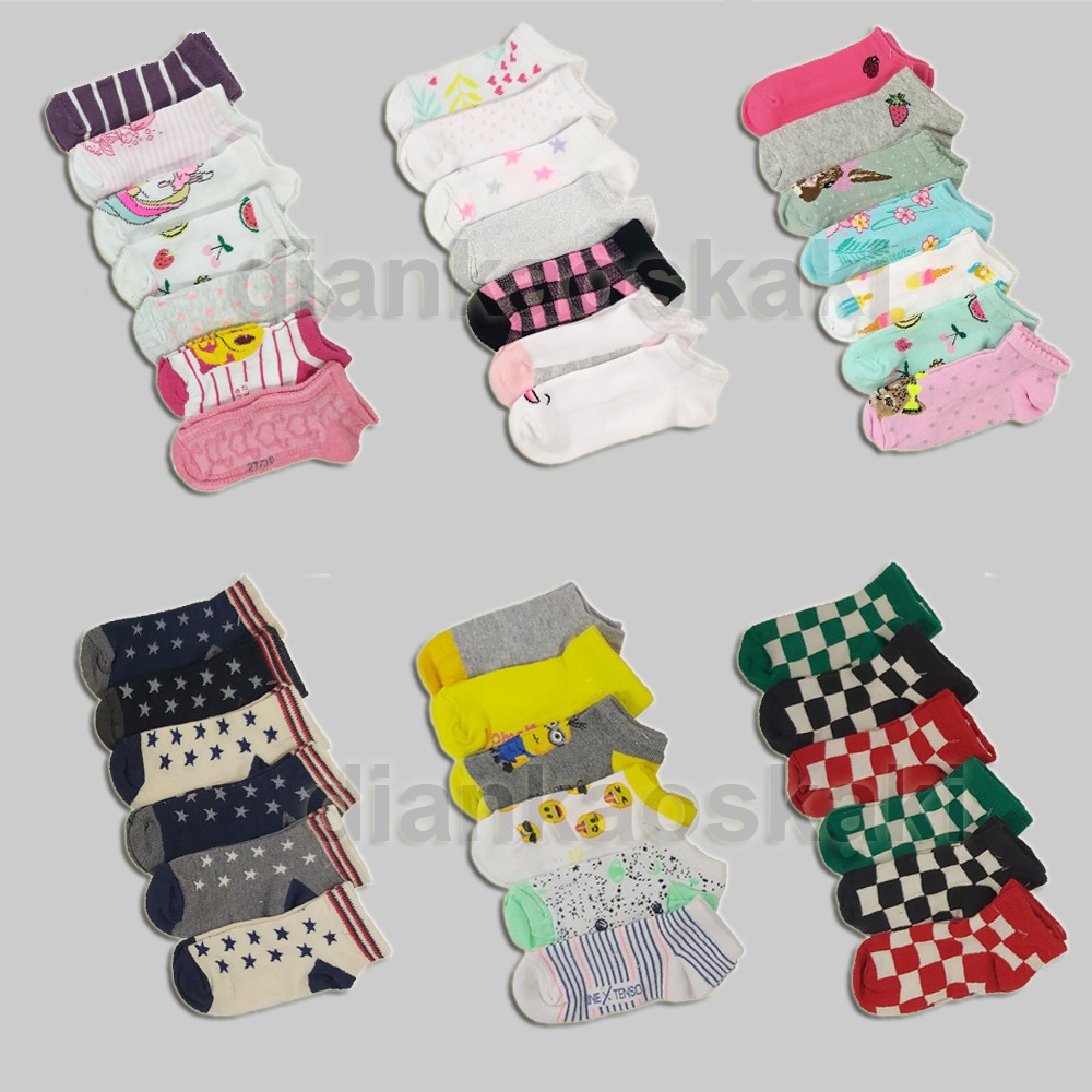 KAOS KAKI ANAK TK/SD MOTIF PEREMPUAN LAKI LAKI