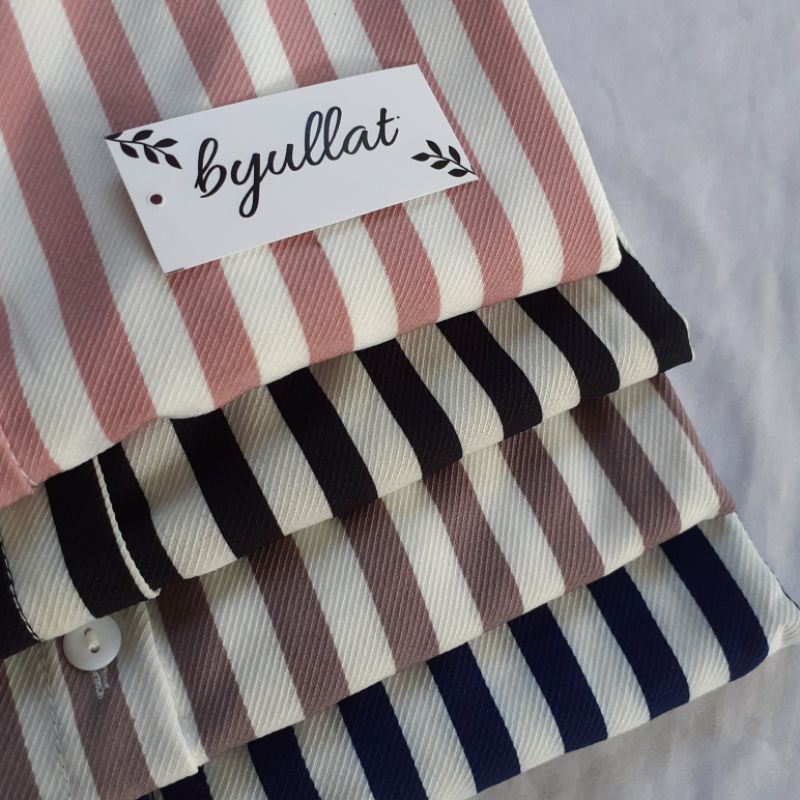 STRIPY SHIRT / KEMEJA MOTIF SALUR WANITA SHAKILA