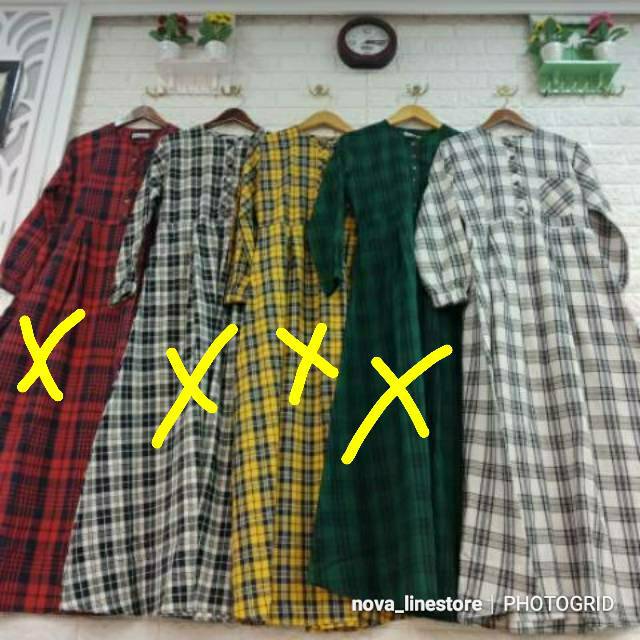 Gamis Kotak Semiwoll Anisa Syari RANDOM