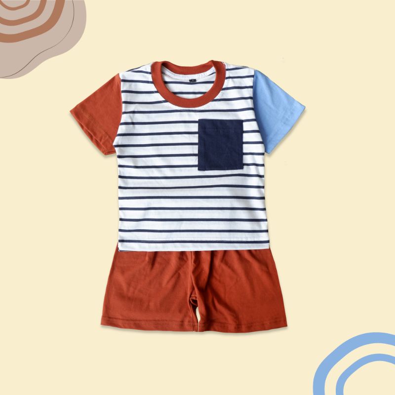 Setelan anak - Stelan baju anak - baju celana anak - setelan baju anak - Stripe set - CANDY SET