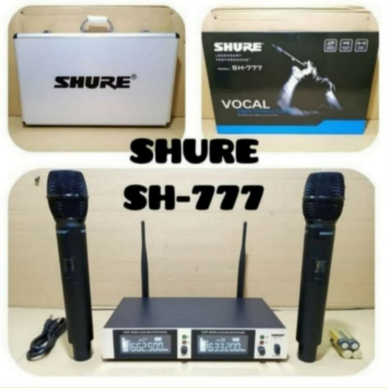 Mic Shure Wireless SH 777 Plus Handcase Microphone Lagendary