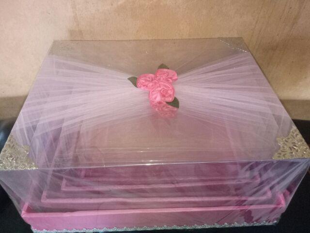 Kotak Hantaran Pernikahan Souvenir Mute Tile Isi 4 Kotak Tinggi 20 Cm Cantik Dan Menarik