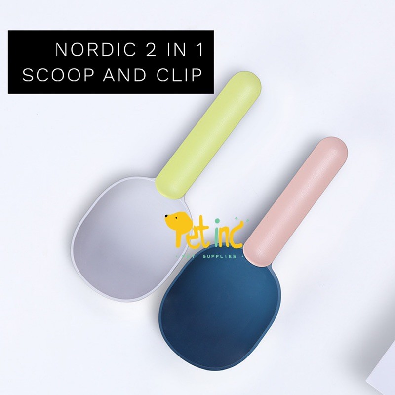 Nordic 2 in 1 scoop for dog and cat food with clip