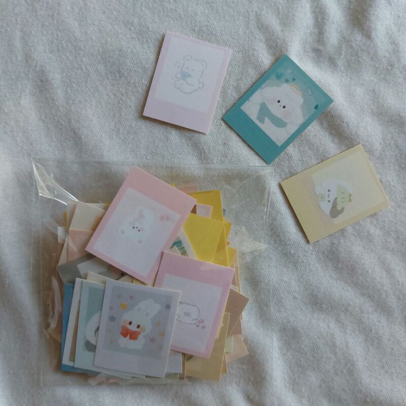 

[70 pcs] mini stiker model frame foto cute matte hvs