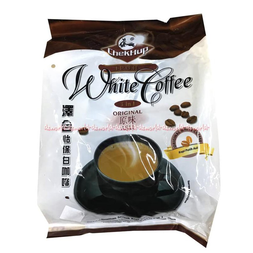 

PROMO Chekhup White Coffee Ipoh Original With Rock Sugar Isi 15 Sachet
