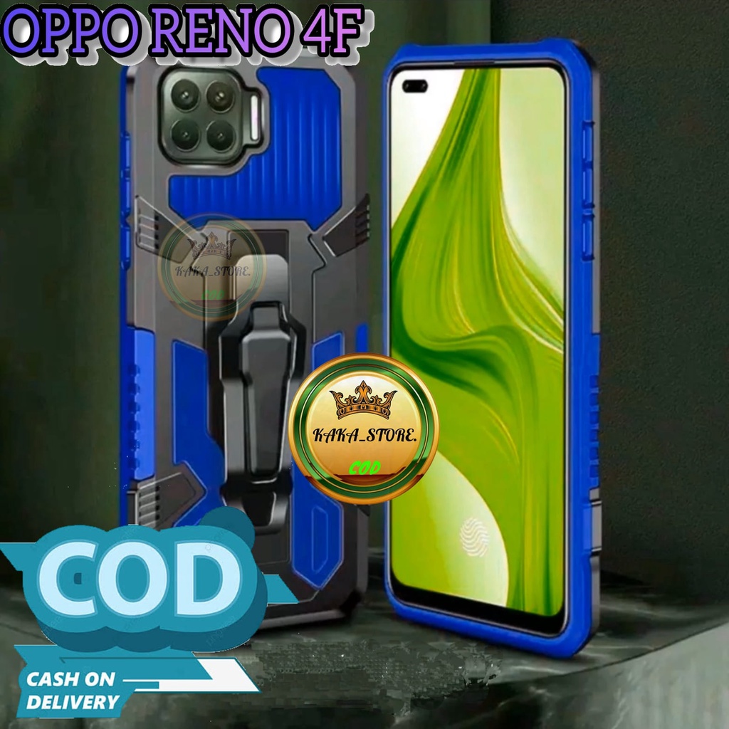 CASING HP OPPO RENO 4F MODEL BARU HARD CASE KLIP KESING SILIKON STANDING CASE.