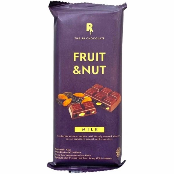 

THE RR CHOCOLATE FRUIT & NUT 100 GRAM