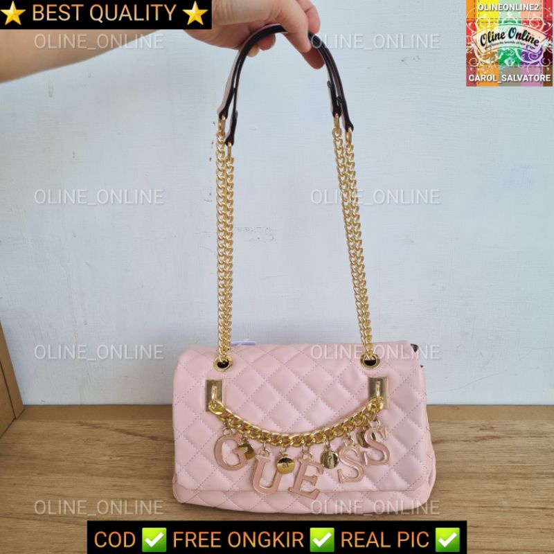 (WODB) GS Tas Gu3ss passion Ready gs Putih pink hitam gb denim