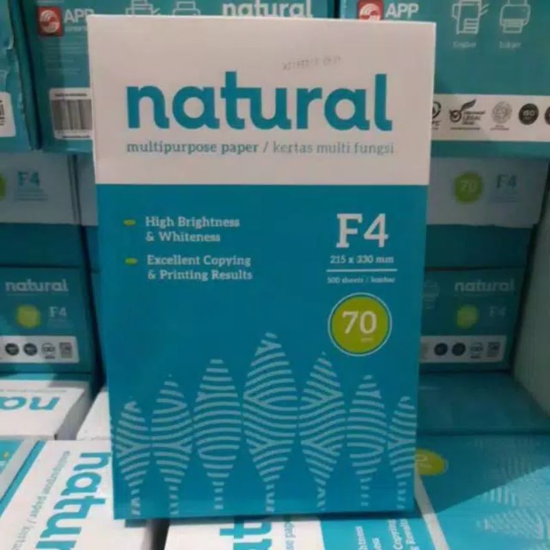

Kertas HVS Natural F4 70GSM
