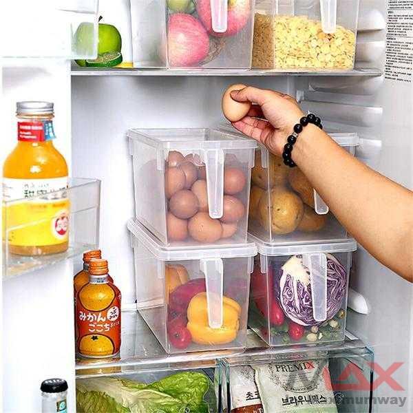 Kotak Kontainer Makanan Kulkas penimpanan makanan kulkas organizer Kitchen Storage Food Box