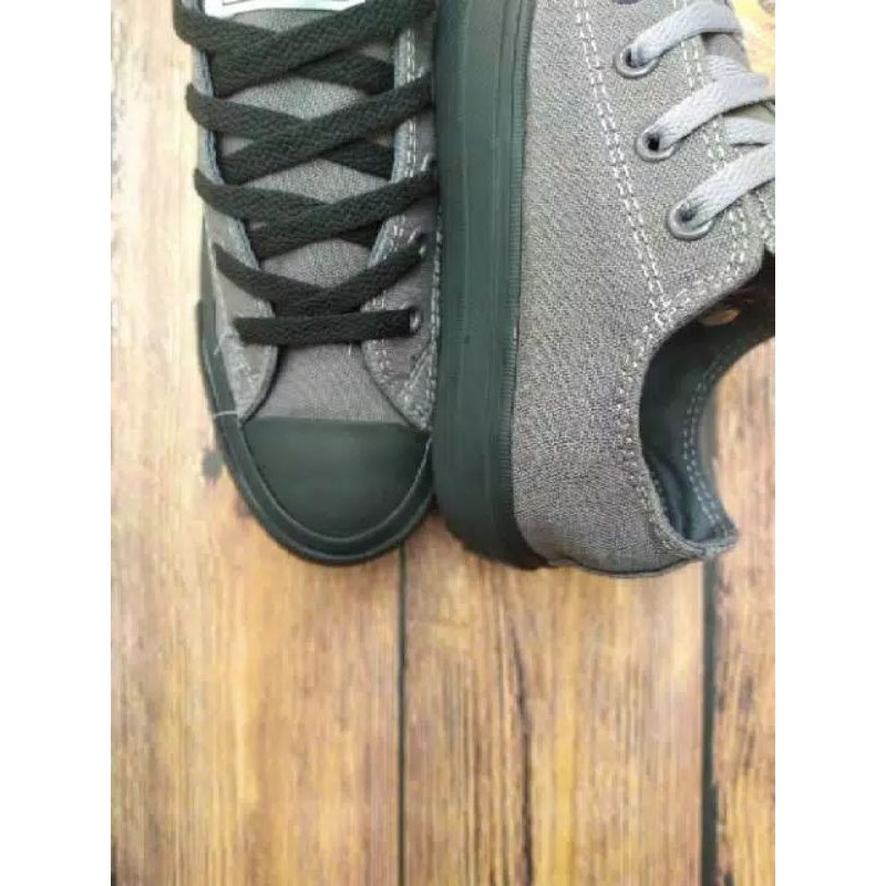 sepatu Converse abu black Chuck taylor Termurah