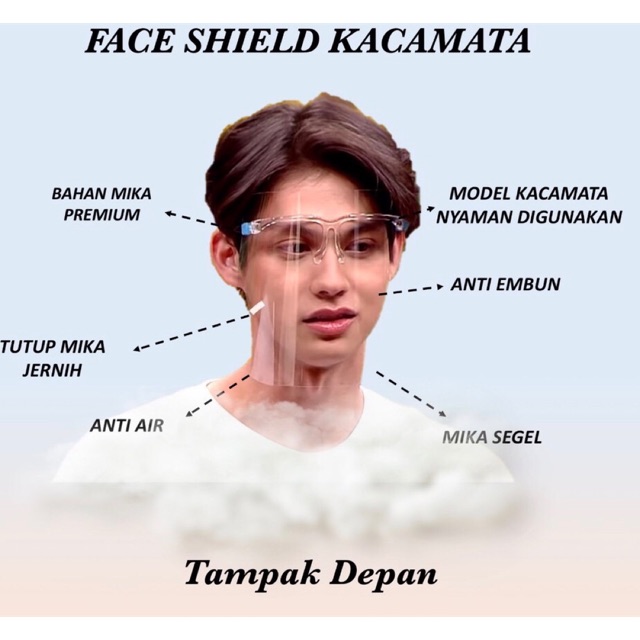 Face shield kacamata nagita