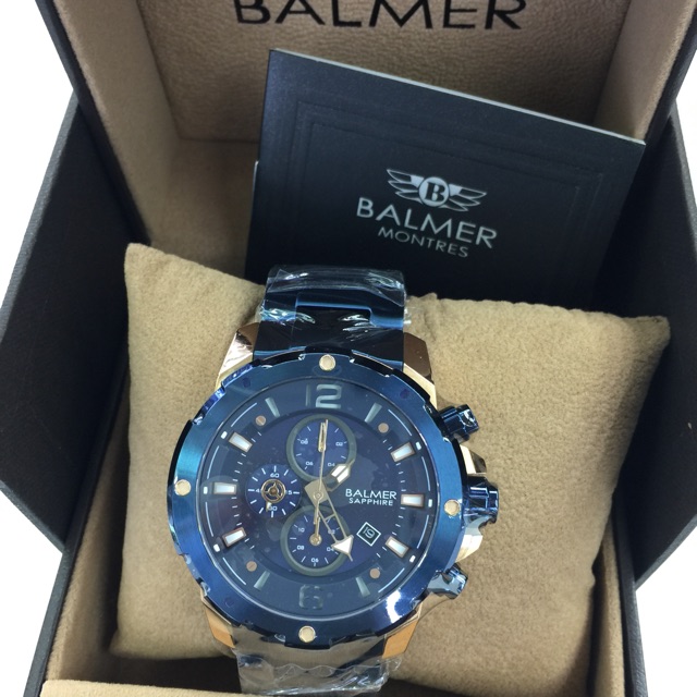 BALMER sapphire tali rantai variasi warna pria B 7978 MR original 100%