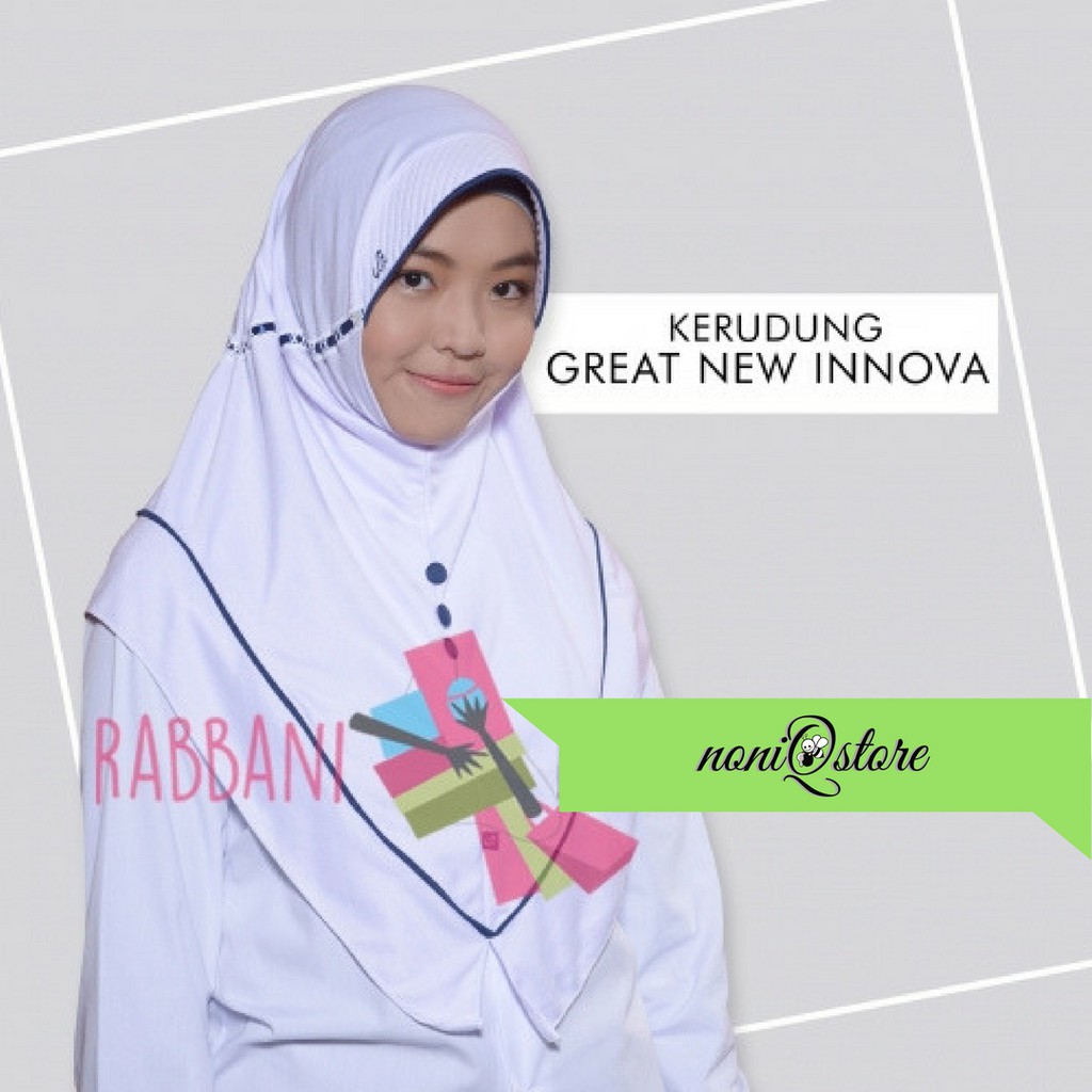 Kerudung Sekolah RABBANI Great INNOVA Size S Jilbab Instan