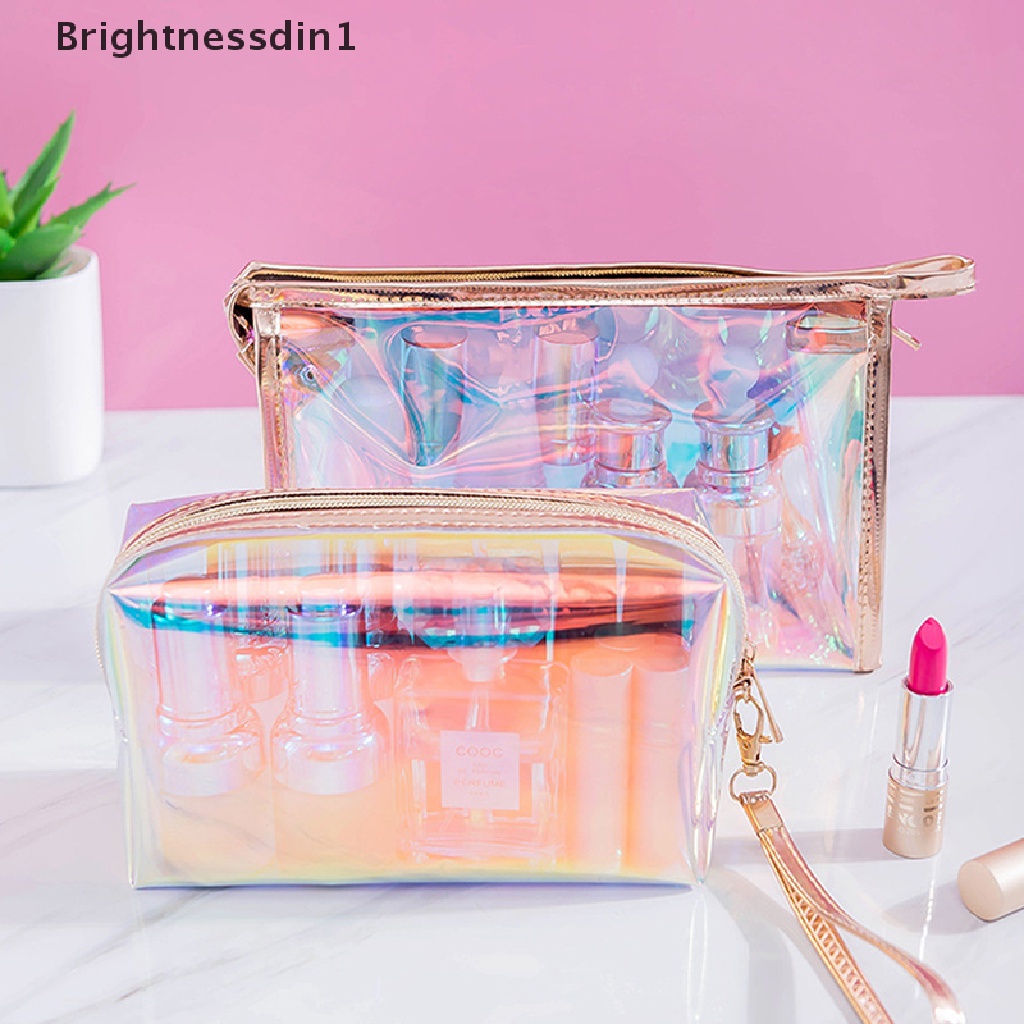 Tas Pouch Organizer Kosmetik / Makeup 1 In 1 Motif Horaphic Warna-Warni Bahan TPU Untuk Wanita