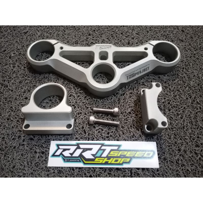 TRIPLE CLAMP TITANIUM TZM NINJA R &amp; RR SEGITIGA ATAS