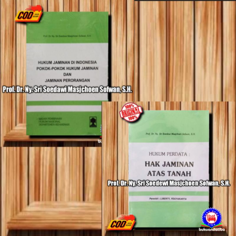 Hukum Jaminan Di Indonesia - Hukum Jaminan Hak Atas Tanah - Sri Soedewi