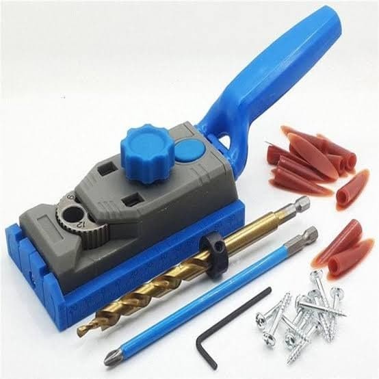 BAROKAH GAMIS pocket hole jig dowel  drill guide mata bor sekrup doweling kayu craft