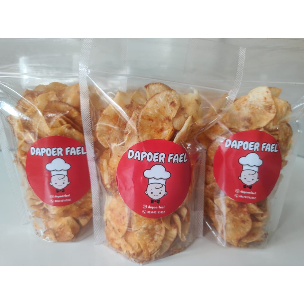 

Criping Pedas kemasan 150 gram