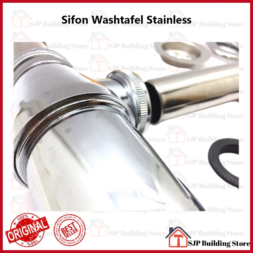 Siphon Botol Wastafel Stainless - High Quality Sifon Wastafel Cuci Tangan Botol STAINLESS Afur Pembuangan