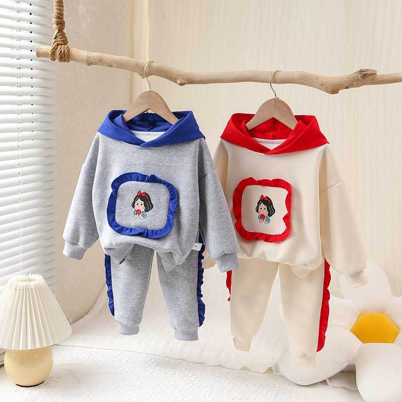 Plazababyku PASSWORD SNOWHITE HOODIE Setelan Sweater 1 - 7 Tahun Baju Anak BerKualitas