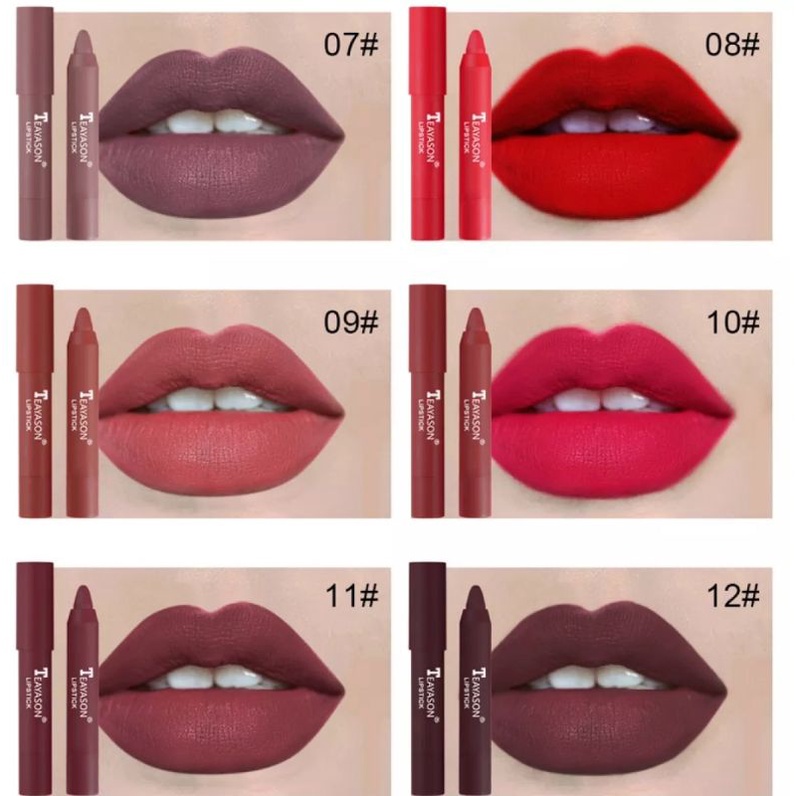 LIPSTICK MATTE LEMBUT HALUS TAHAN AIR TIDAK CEPAT PUDAR TAHAN LAMA