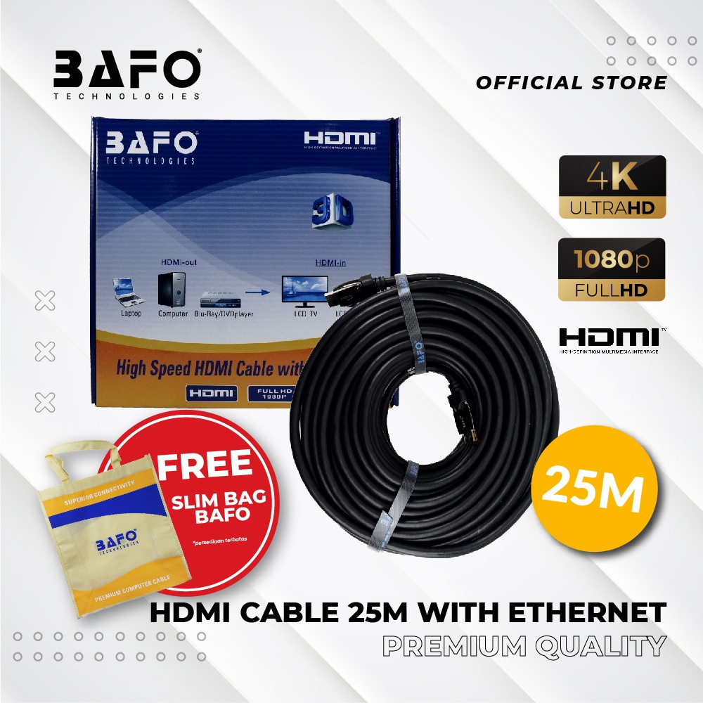 Kabel HDMI BAFO 25 Meter