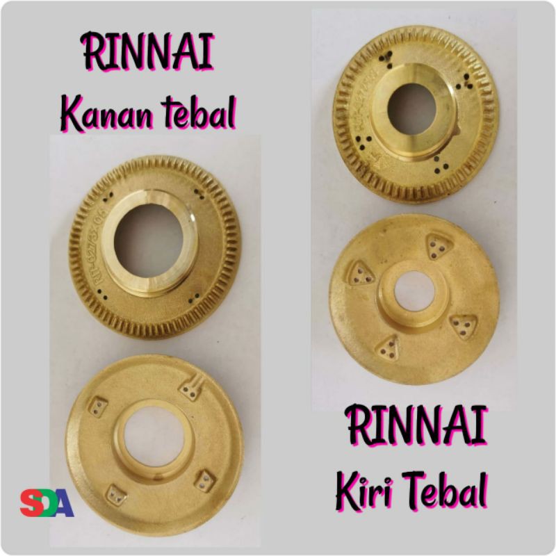 Burner/Kuningan Kompor Rinnai Kanan Besar Tebal