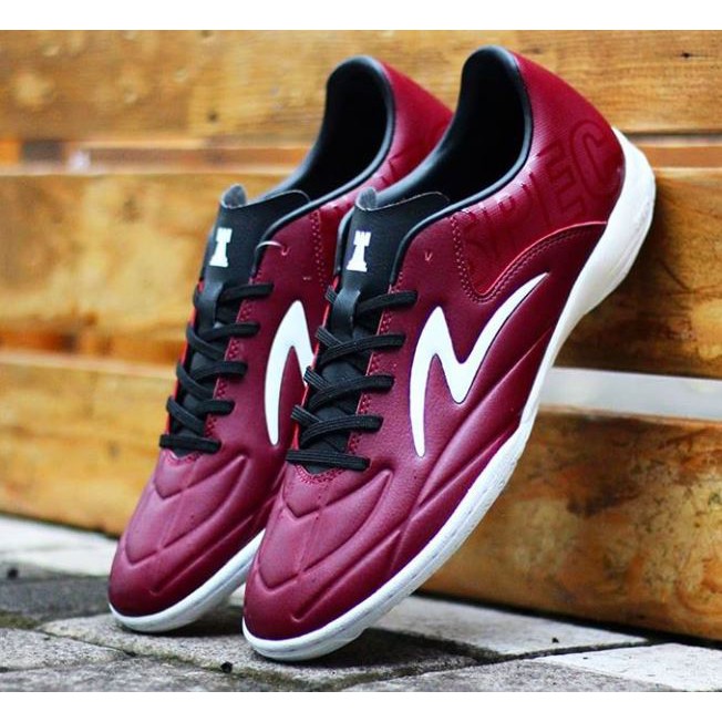 SEPATU FUTSAL SPECS ESTADIO IN TAWNY PORT WHITE BLACK